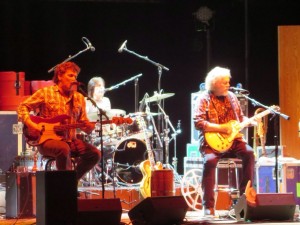 Playing on stage -- Randy Bachman Band - Vinyl Tap Tour - Massey Hall Toronto, March 15, 2014